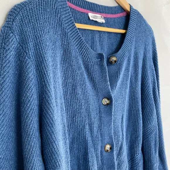 Northern Reflections Soft Ribbed Knit Relaxed Fit Cardigan - Picture 2 of 6